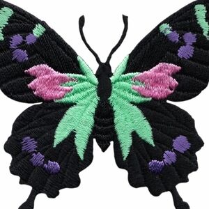 NWT Multi Color Butterfly Patch For Denim Jeans And Jean Jackets